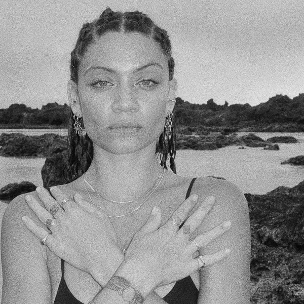 Ankh Charm Hoops | Gold