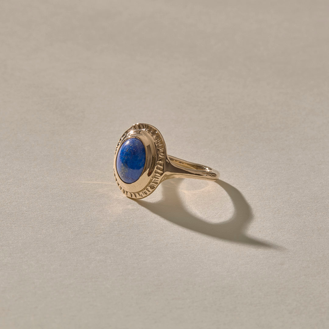Cleo Lapis Amulet Ring