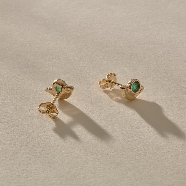 Vida Emerald Studs