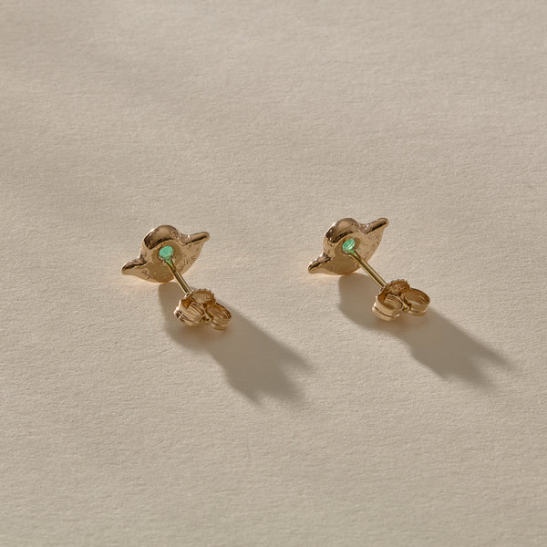 Vida Emerald Studs