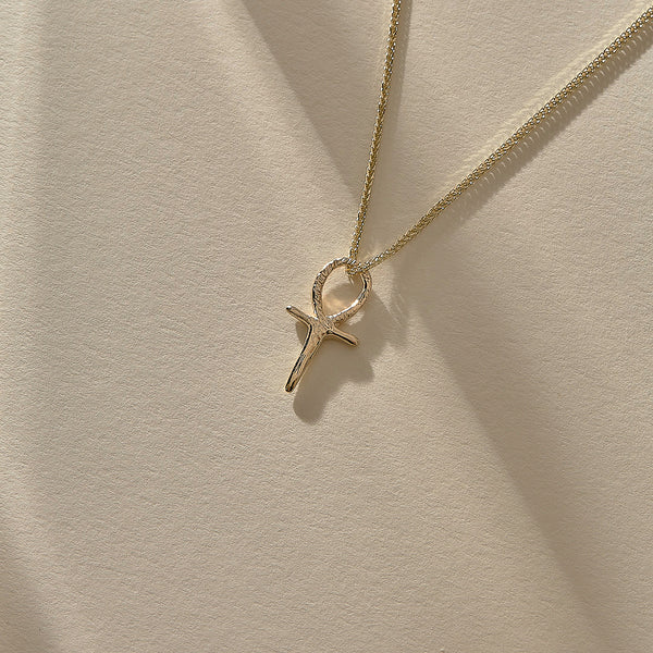 14k Gold Ankh Necklace by Catori Life