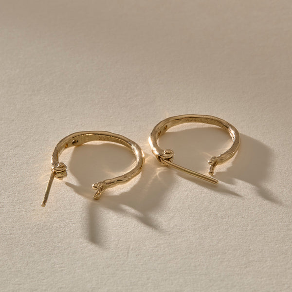 Vida Champagne Diamond Hoops