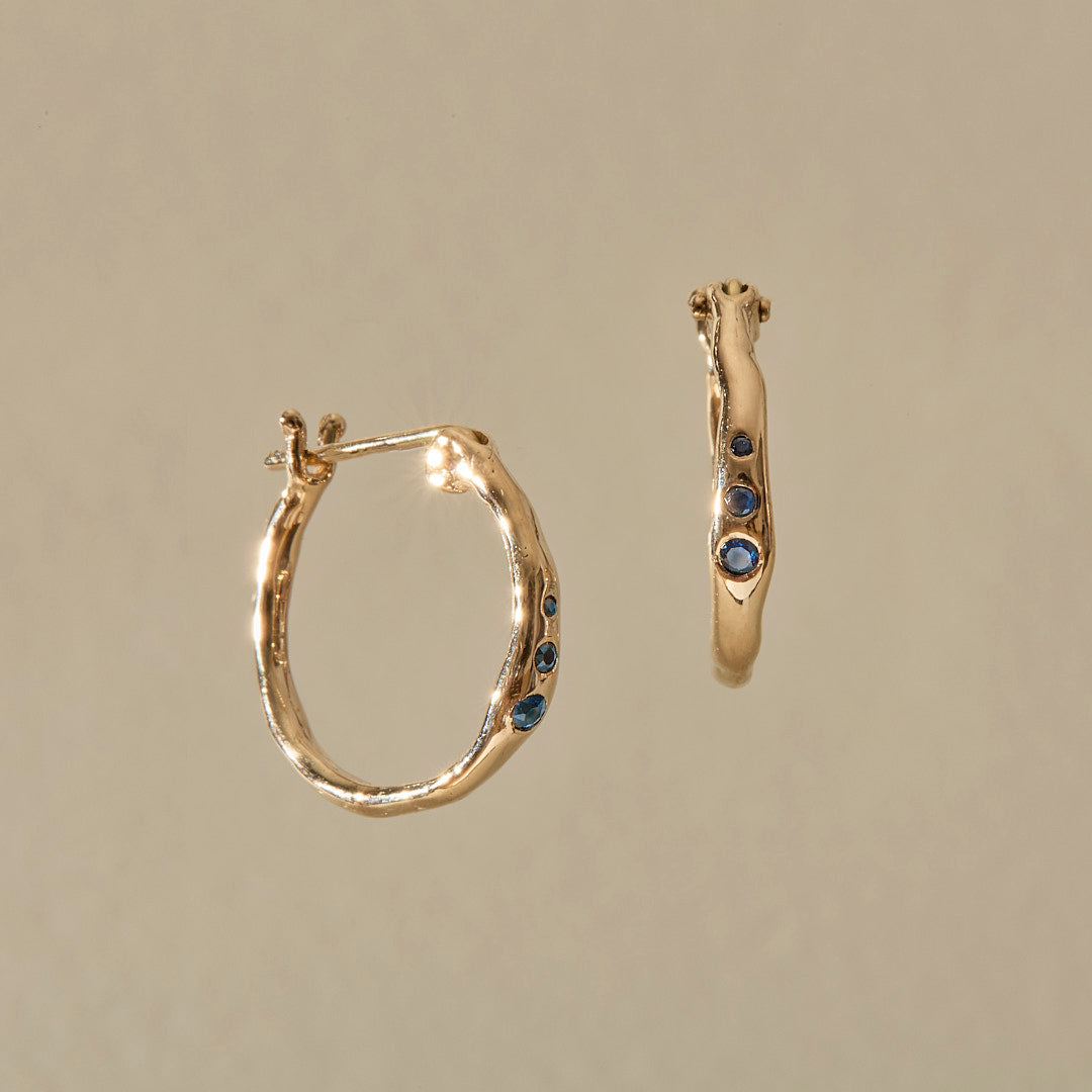 Vida Sapphire Hoops