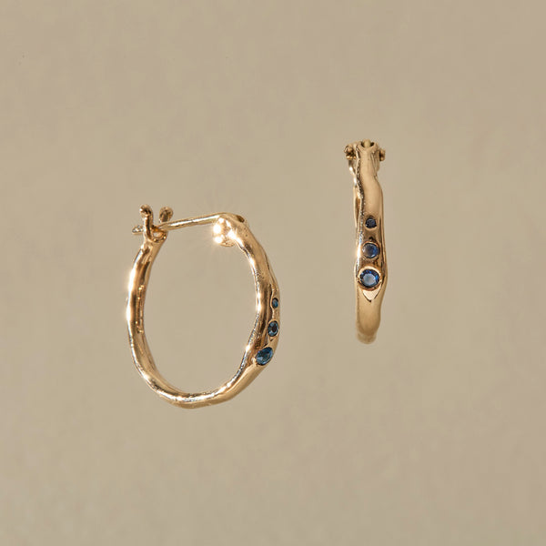 Vida Sapphire Hoops