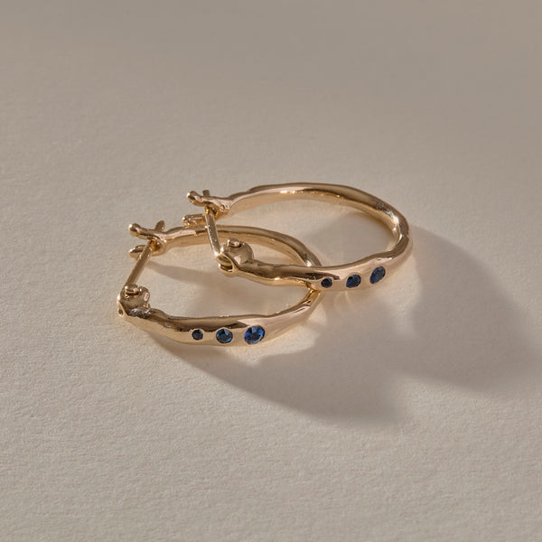 Vida Sapphire Hoops