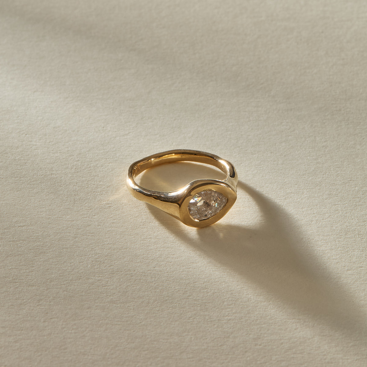 Oria Diamond Signet Ring | OOAK