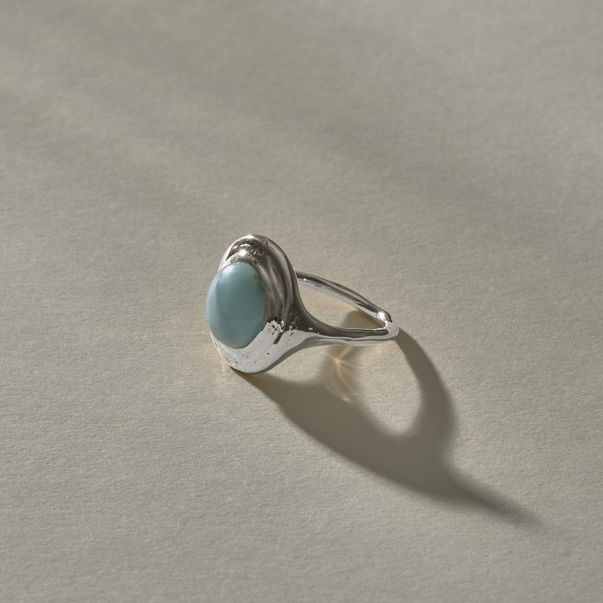 Elysian Larimar Ring | Silver