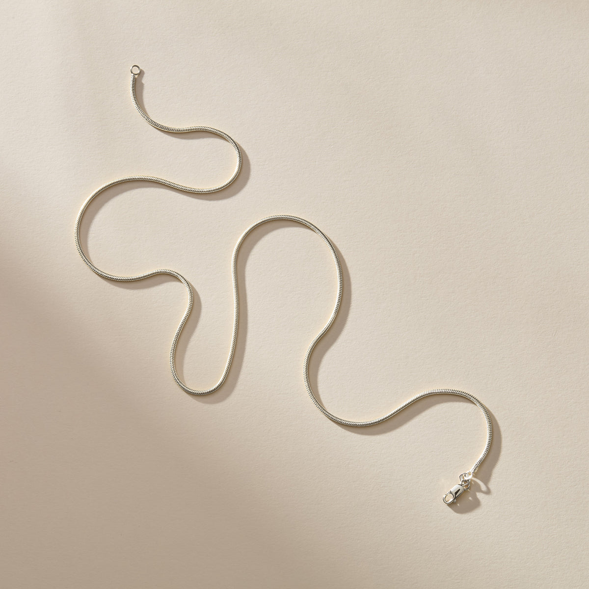 Jera Snake Chain Necklace | Silver