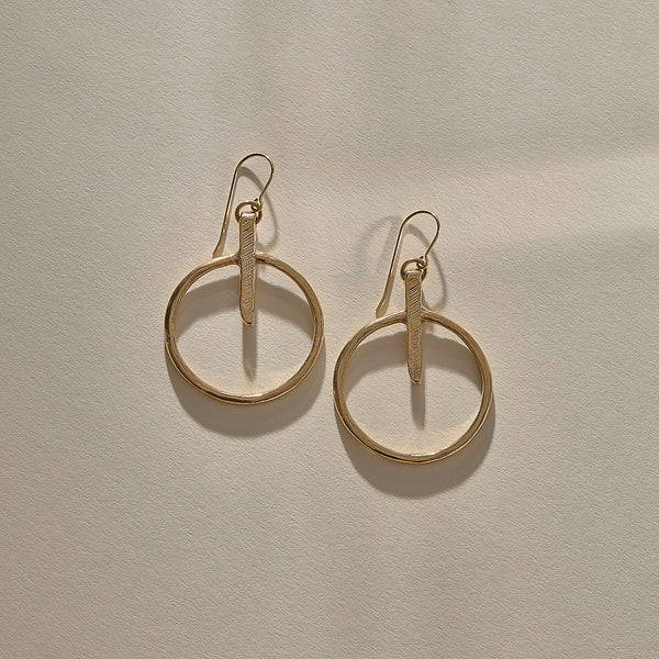 Henge Earrings | Gold