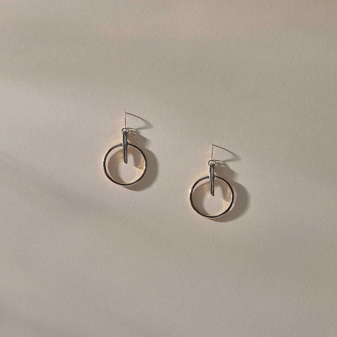 Henge Earrings | Silver