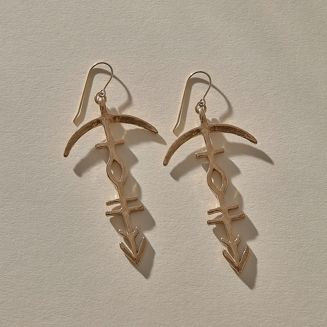 Hoku Earrings | Bronze