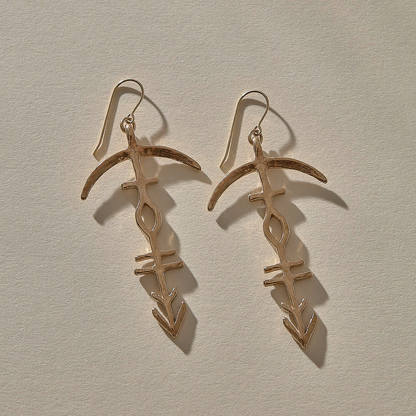 Hoku Earrings | Bronze