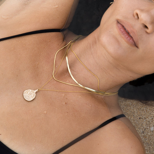 Ancient Coin Necklace | Gold