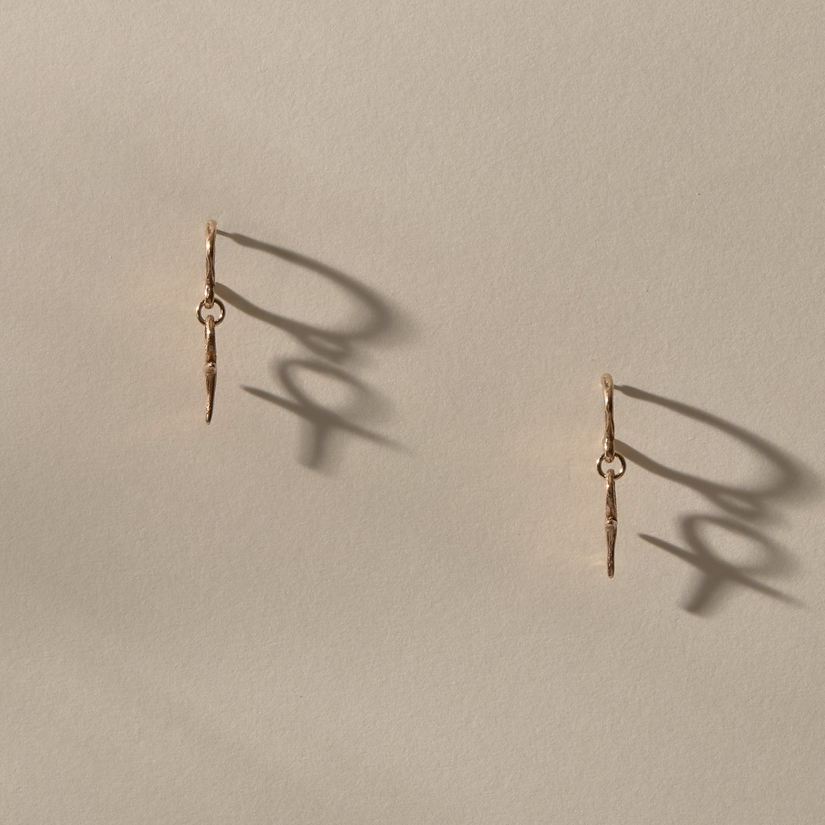 Ankh Charm Hoops | Gold