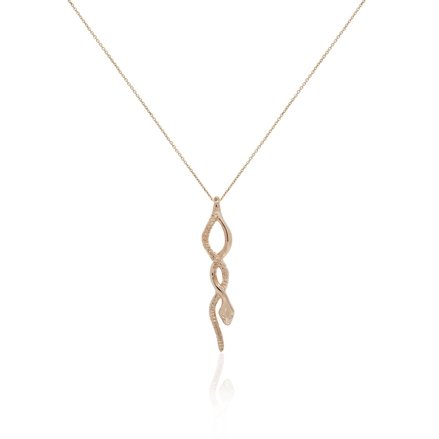 The Gold Serpent Charm Necklace - Ethically Made Jewelry by Catori 