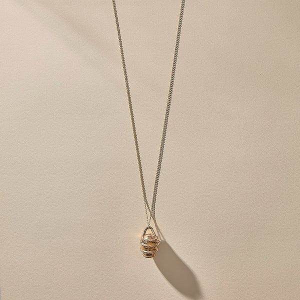 Orphic Egg Capsule Necklace | Gold