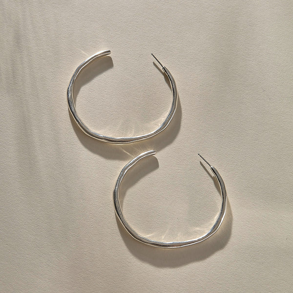 Paloma Hoops | Silver