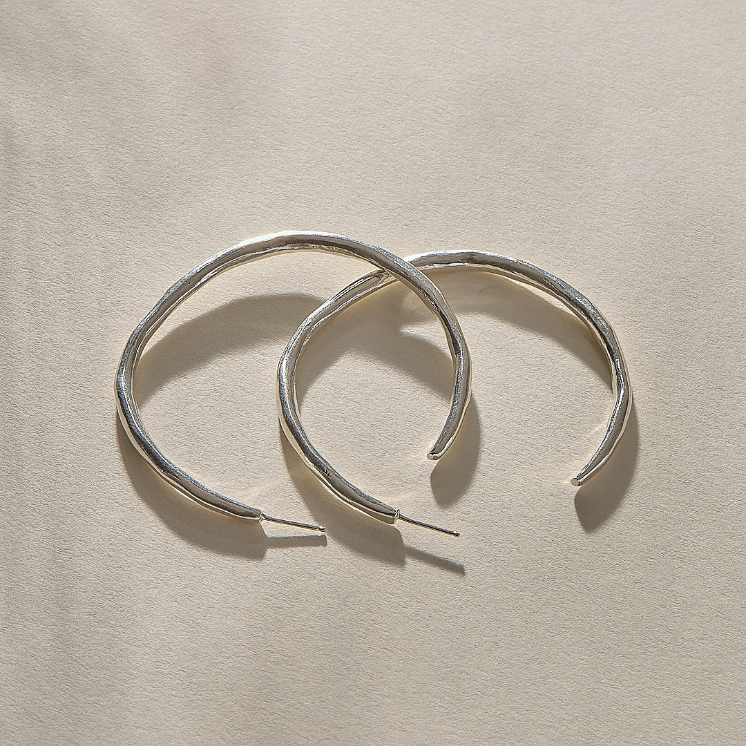 Paloma Hoops | Silver