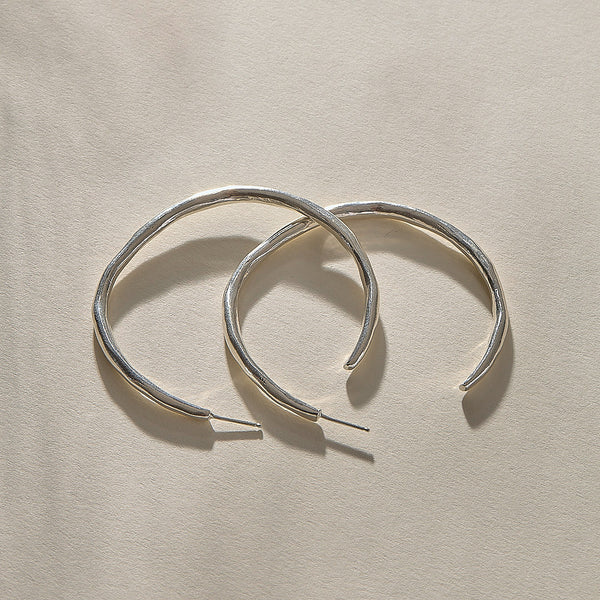 Paloma Hoops | Silver