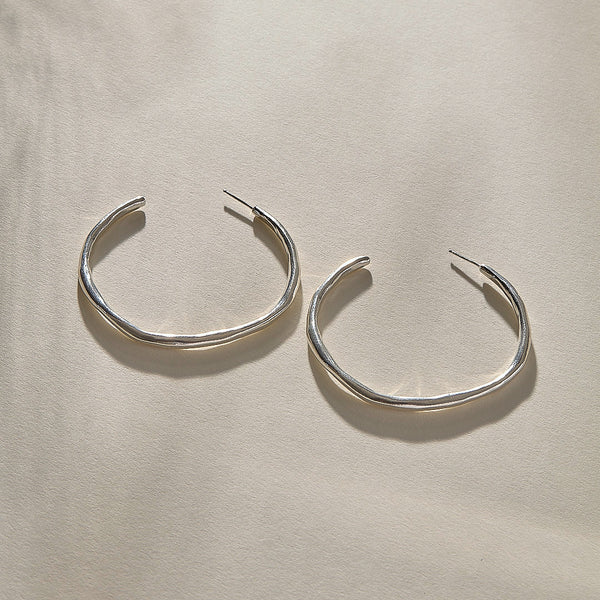 Paloma Hoops | Silver