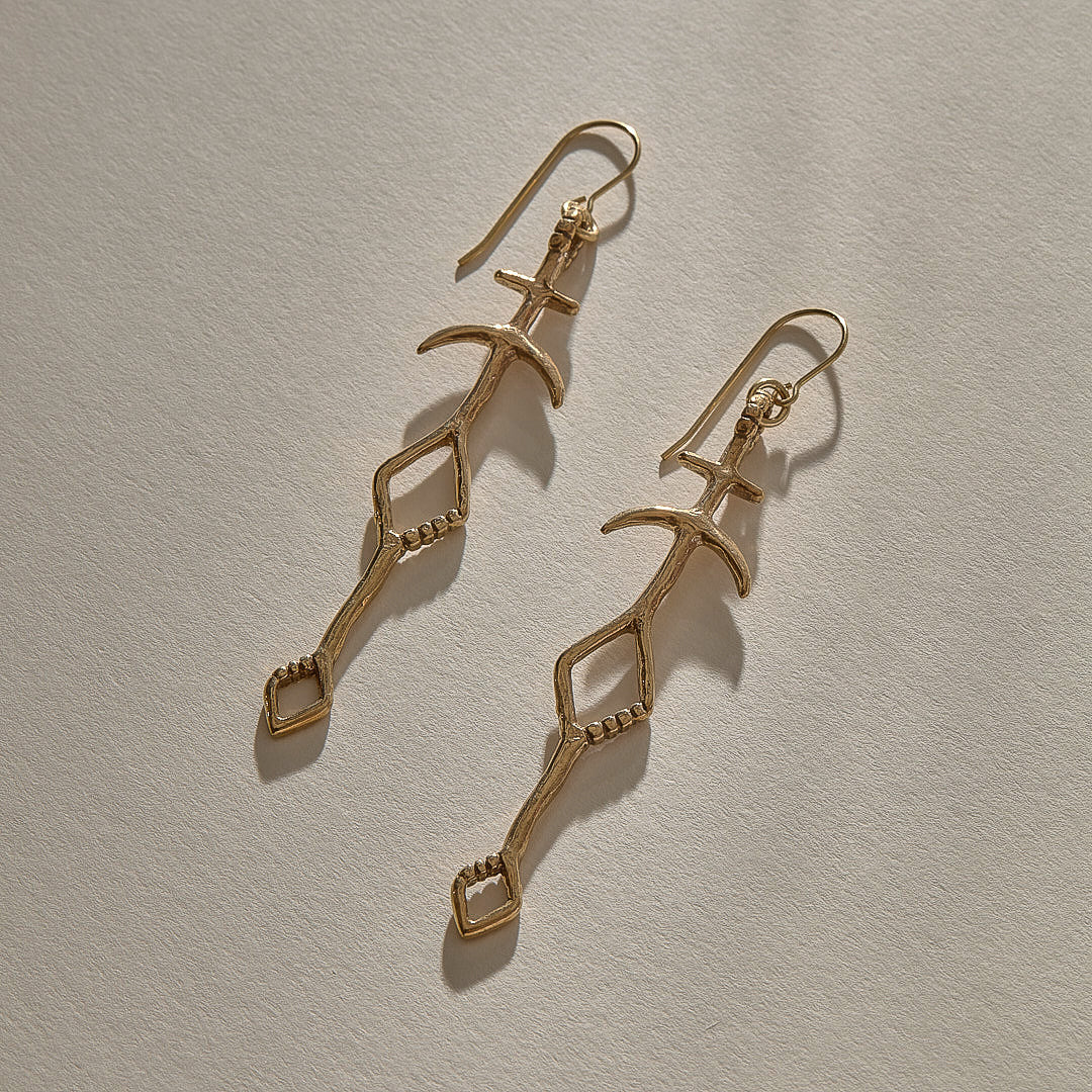 Panah Amulet Earrings | Gold