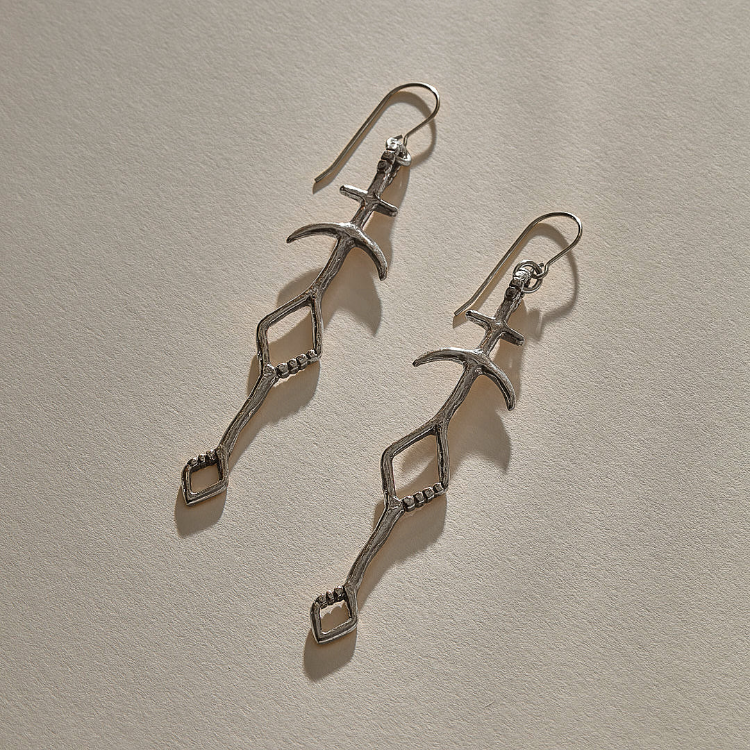 Panah Amulet Earrings | Silver