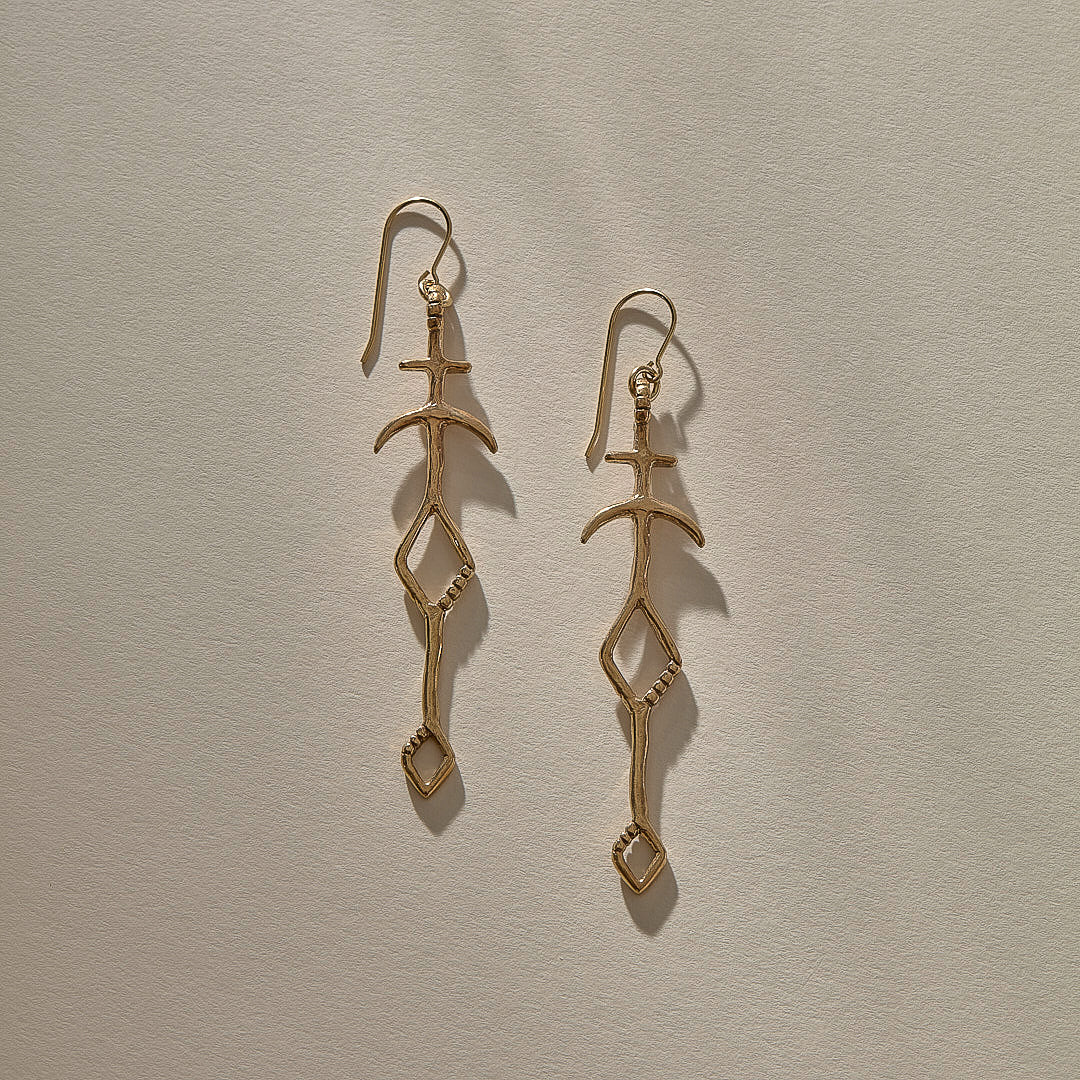 Panah Amulet Earrings | Gold
