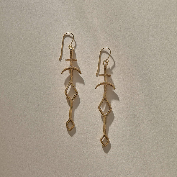 Panah Amulet Earrings | Gold