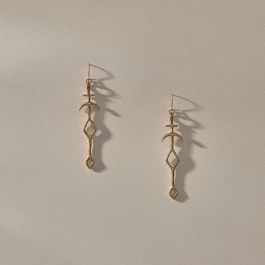 Panah Amulet Earrings | Gold