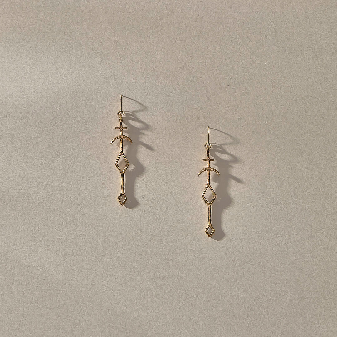 Panah Amulet Earrings | Gold