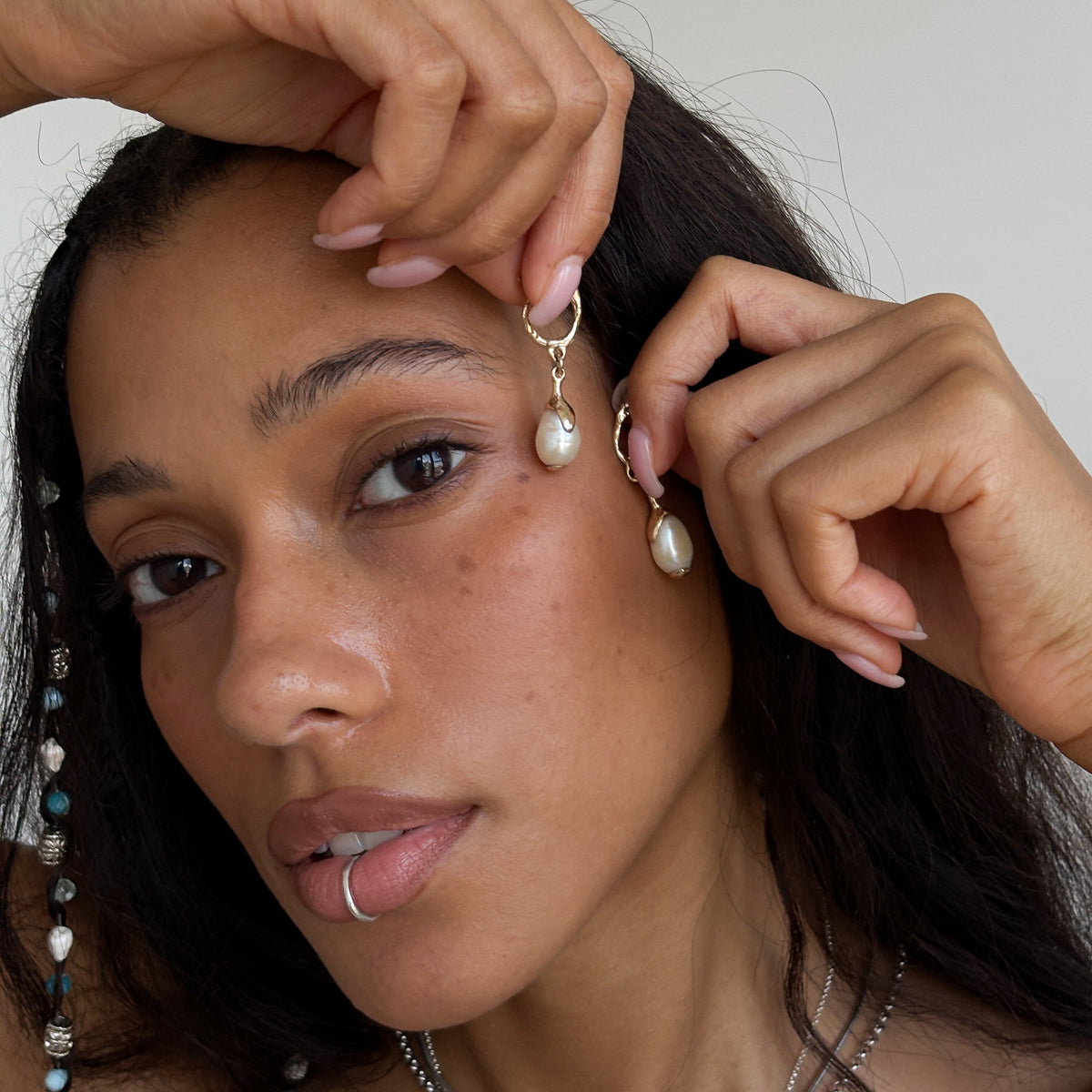 Luar Drop Earrings | Gold