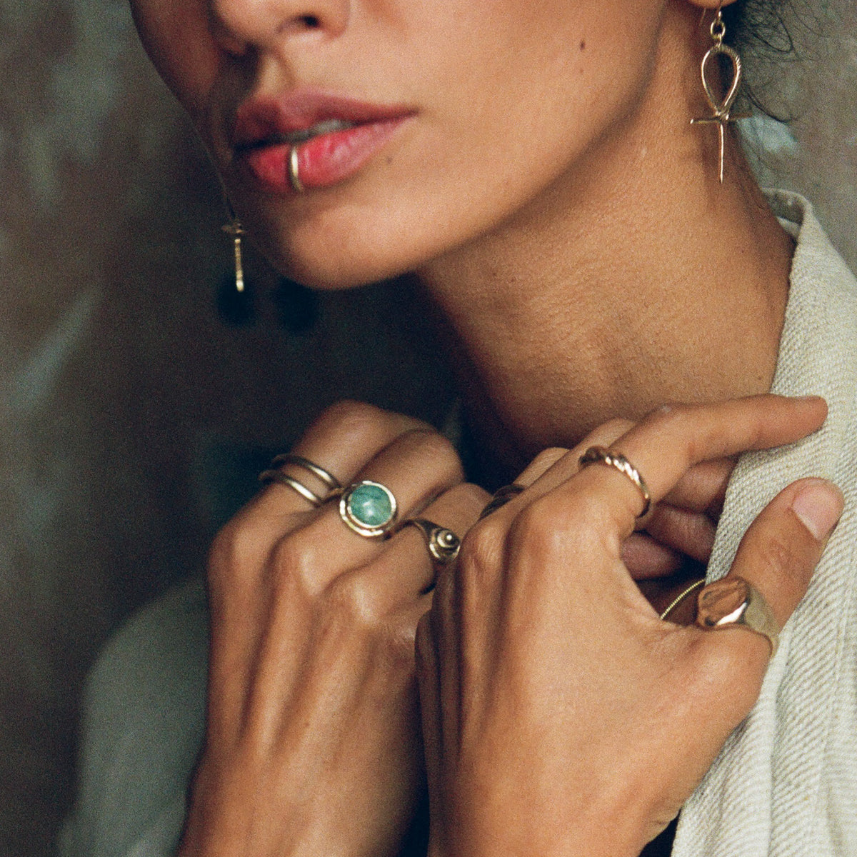 Reverie Jasper Amulet Ring II