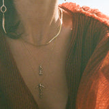 Mini Ma'at Charm Necklace | Bronze