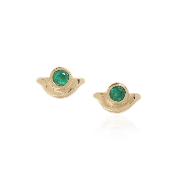 Vida Emerald Studs