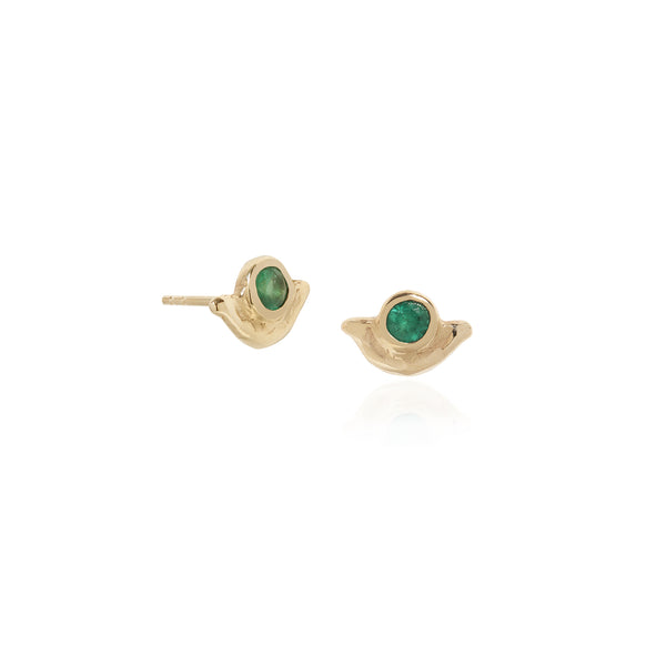 Vida Emerald Studs