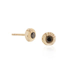 Temple Black Diamonds Studs | Gold