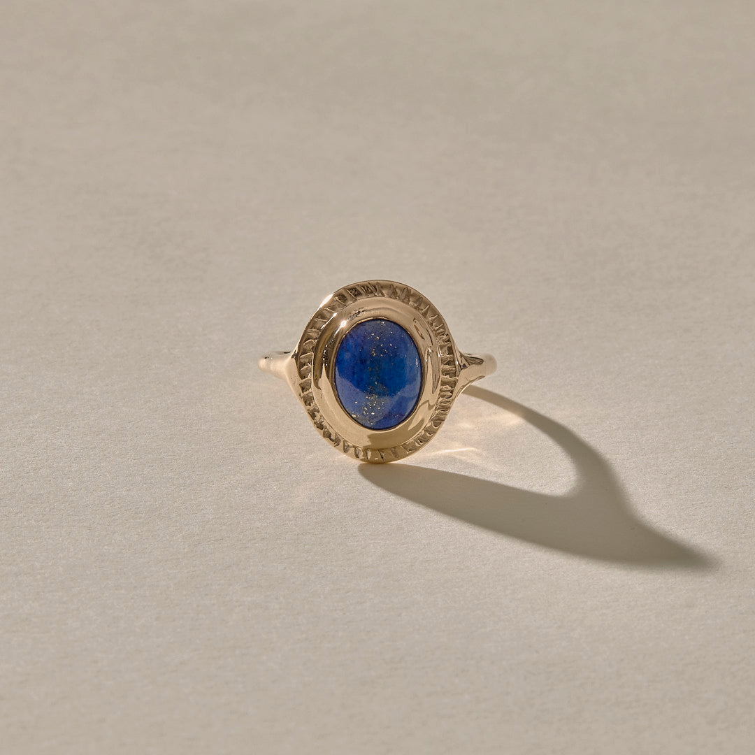 Cleo Lapis Amulet Ring