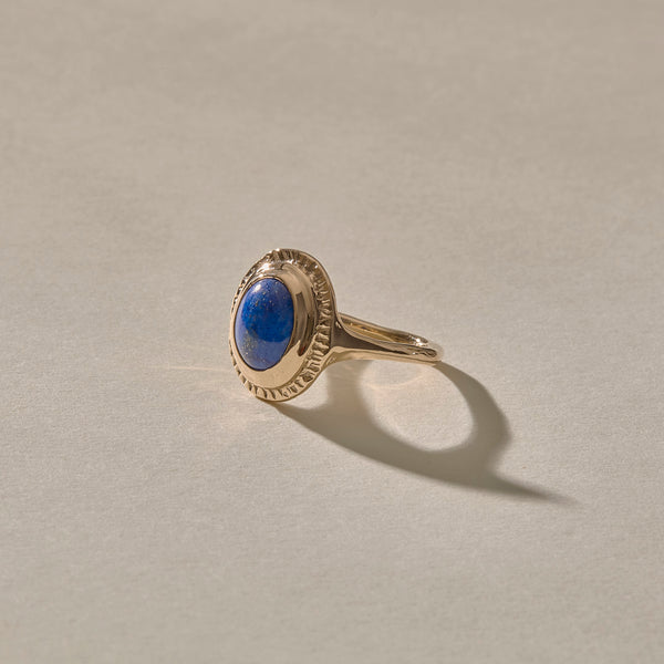 Cleo Lapis Amulet Ring
