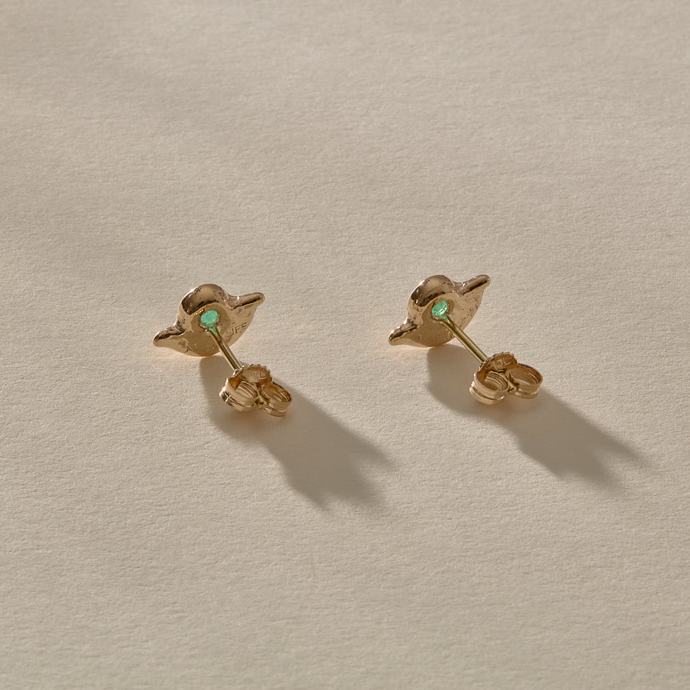 Vida Emerald Studs