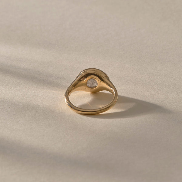 Rough Polished Diamond Signet #2
