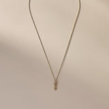 Mini Ma'at Charm Necklace | Gold