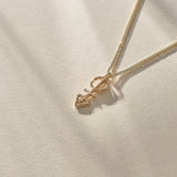 Mini Ma'at Charm Necklace | Bronze