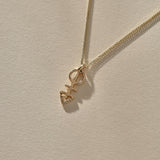 Mini Ma'at Charm Necklace | Bronze