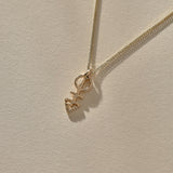 Mini Ma'at Charm Necklace | Gold