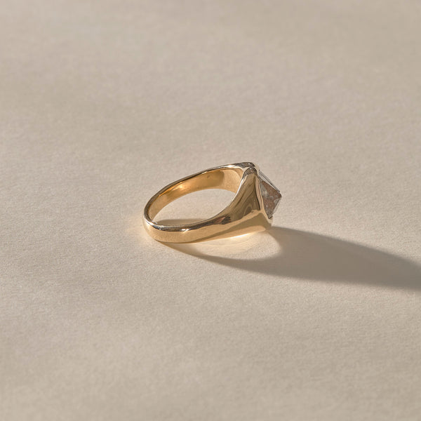 Rough Polished Diamond Signet #1
