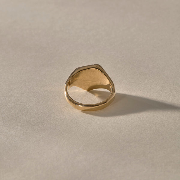 Rough Polished Diamond Signet #1