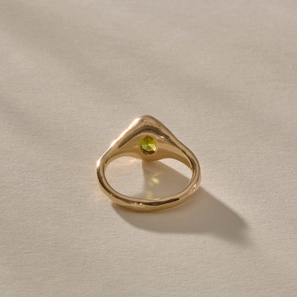 Green Tourmaline Signet V