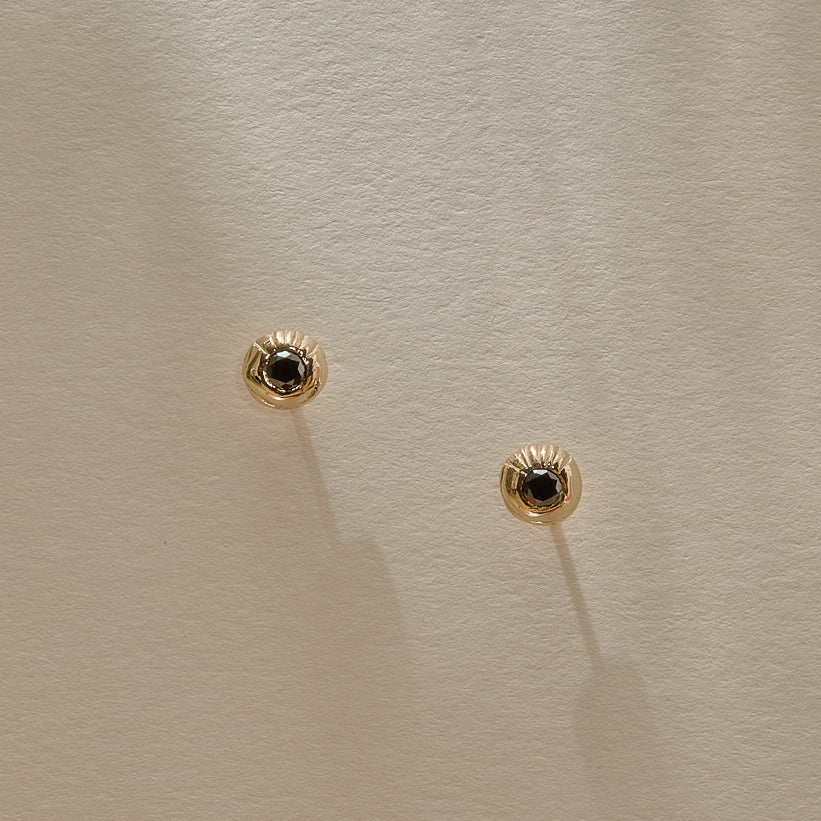 Temple Black Diamonds Studs