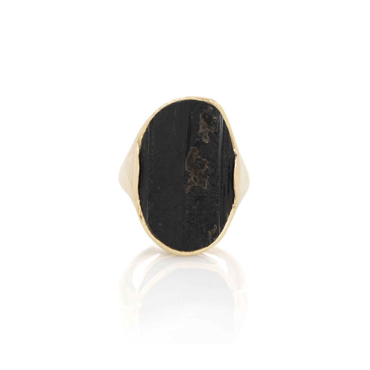 Black Tourmaline Amulet Ring I