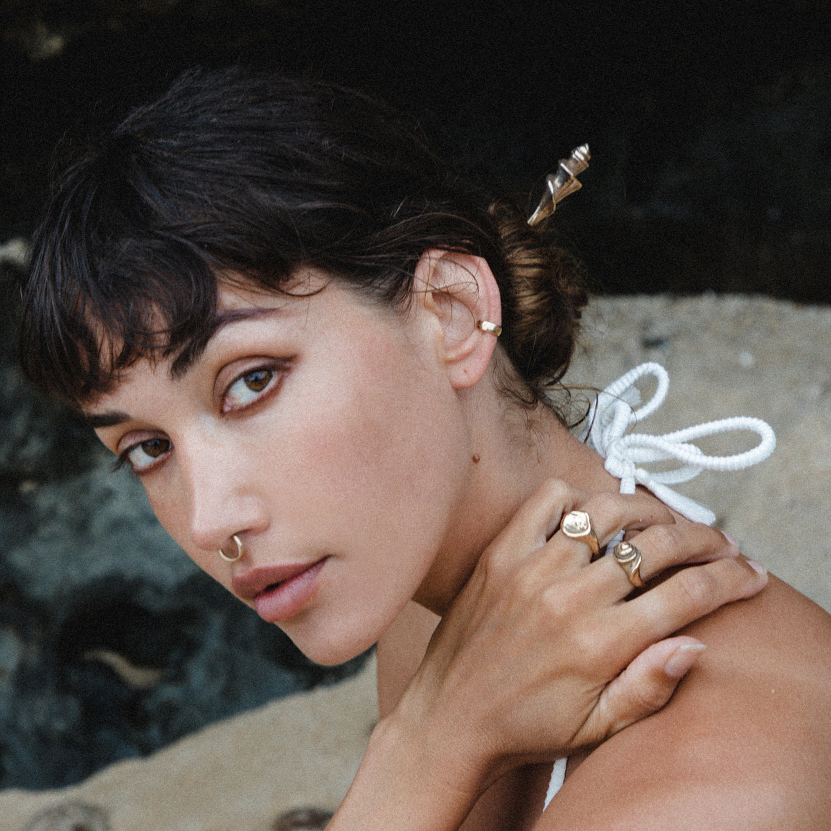 Neptune Hair Pin | Gold